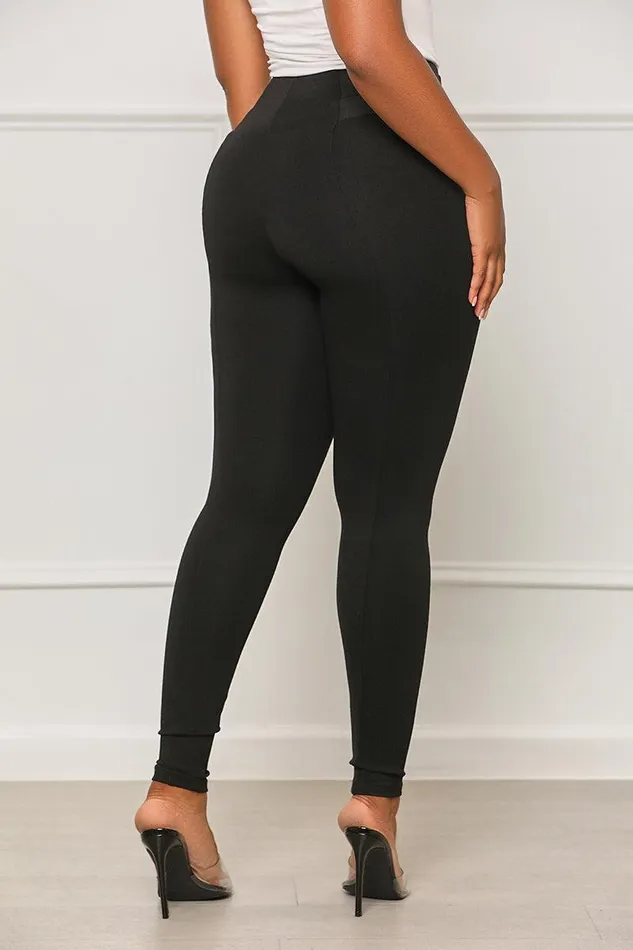 Lilly039s Kloset Bottoms Women Call It Even High Waisted Pants Black FINAL SALE
