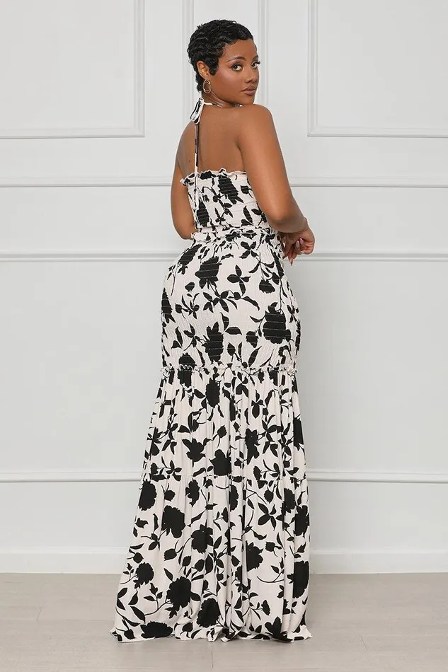 Lilly039s Kloset Dresses Women Breezy Blossom Maxi Dress Black Multi FINAL SALE