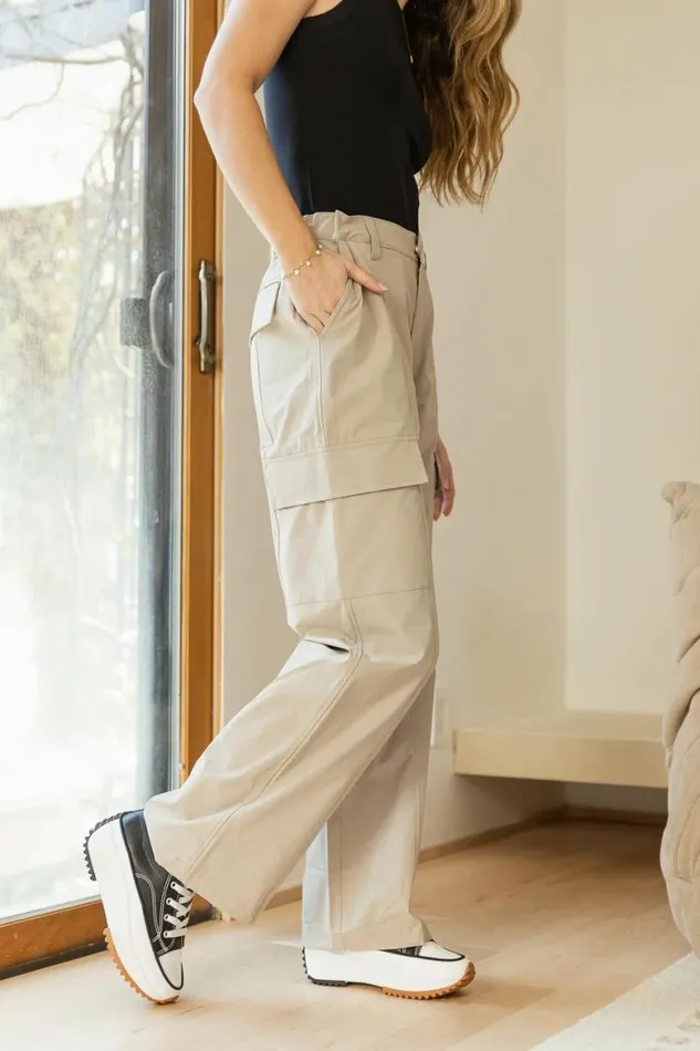Liora Cargo Trousers In Tan 8211 FINAL SALE Tan Women Bohme Pants