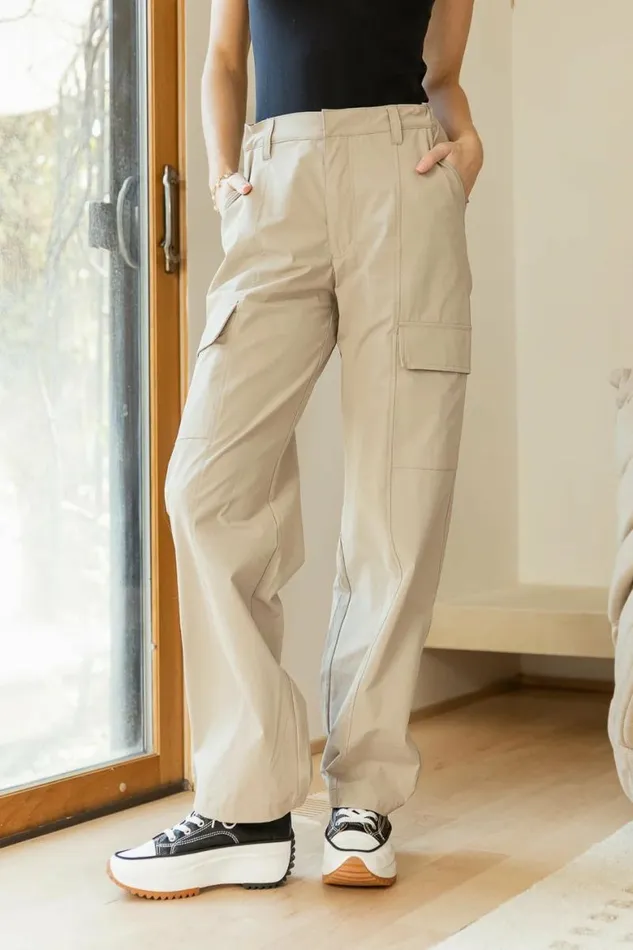 Liora Cargo Trousers In Tan 8211 FINAL SALE Tan Women Bohme Pants