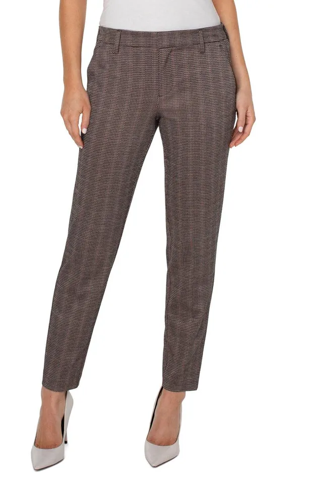 Liverpool Los Angeles KELSEY KNIT TROUSER Black Brick Jacquard Women TROUSERS