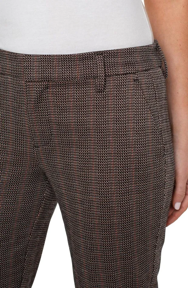 Liverpool Los Angeles KELSEY KNIT TROUSER Black Brick Jacquard Women TROUSERS