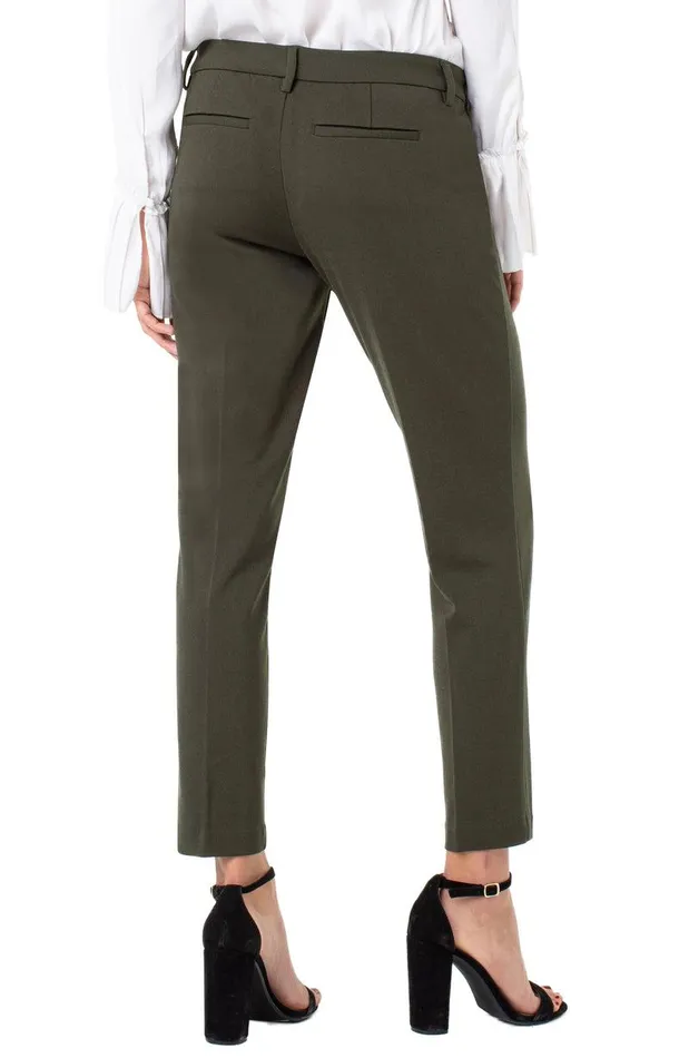 Liverpool Los Angeles KELSEY KNIT TROUSER SUPER STRETCH PONTE Olive Branch Women TROUSERS