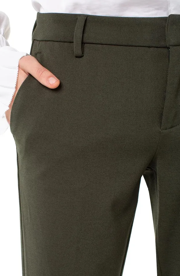 Liverpool Los Angeles KELSEY KNIT TROUSER SUPER STRETCH PONTE Olive Branch Women TROUSERS