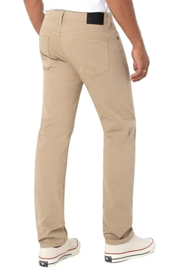 Liverpool Los Angeles KINGSTON MODERN STRAIGHT PEACHED COLORED TWILL Khaki Men MODERN STRAIGHT