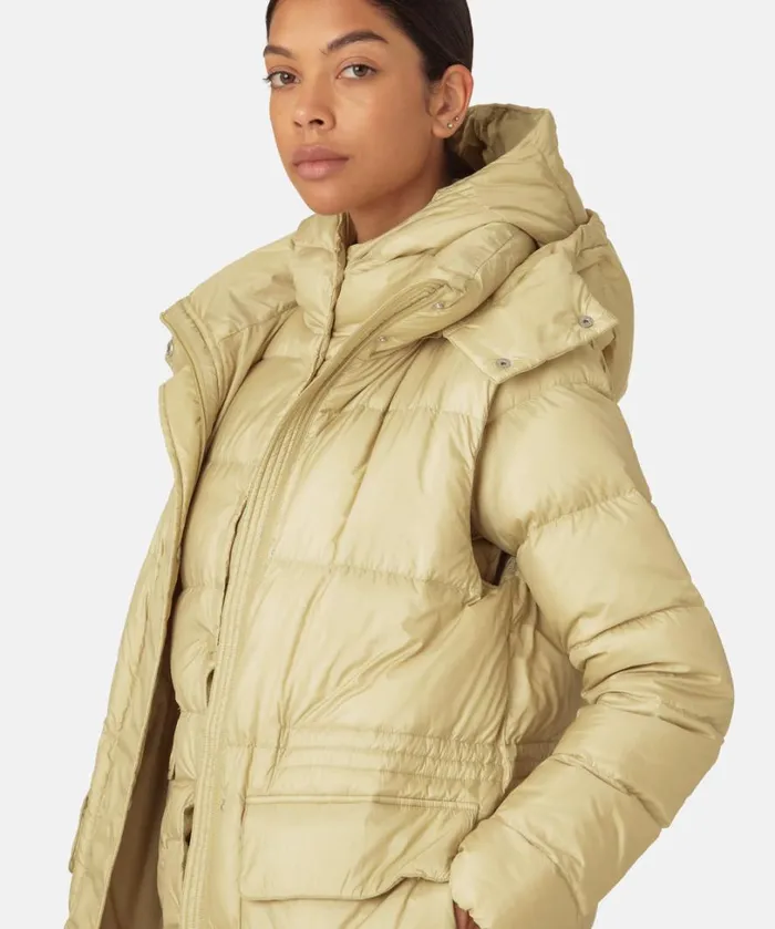 Long Down Vest 8211 Olive Grass Outerwear Ilse Jacobsen All Jackets And Coats