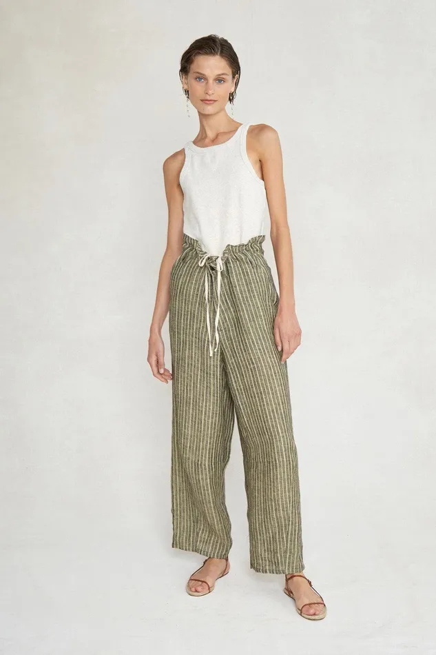 Loren Pant Mosstone Women Chan Luu Bottoms