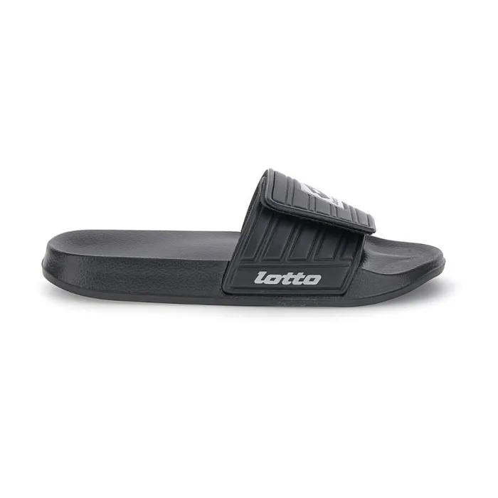 Lotto Sport FlipFlops And Slippers Man RICO STRAP II All Blacksilver Metal 2