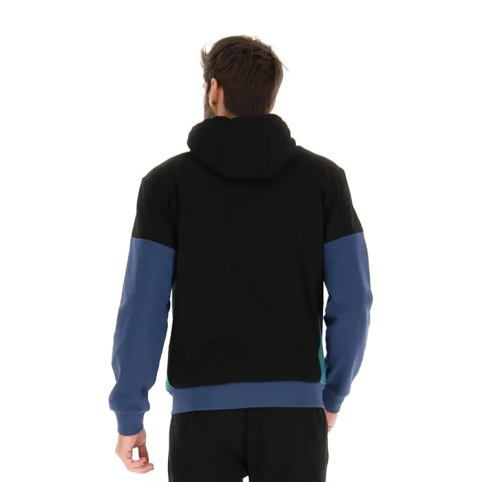 Lotto Sport Jackets Man ATHLETICA PLUS II SWEAT FZ HD All Black