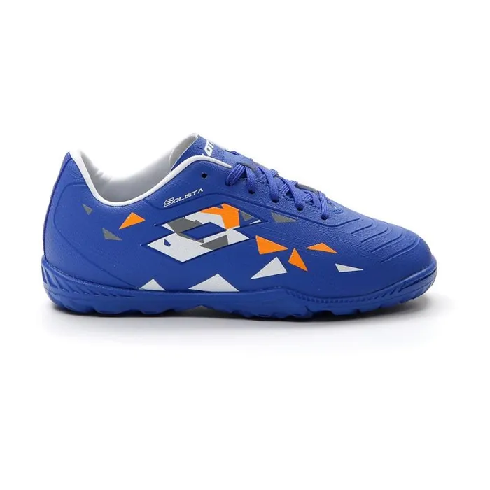 Lotto Sport Shoes ManWomanKids SOLISTA 700 V TF JR Amparo Blueall Whiteorange Beat