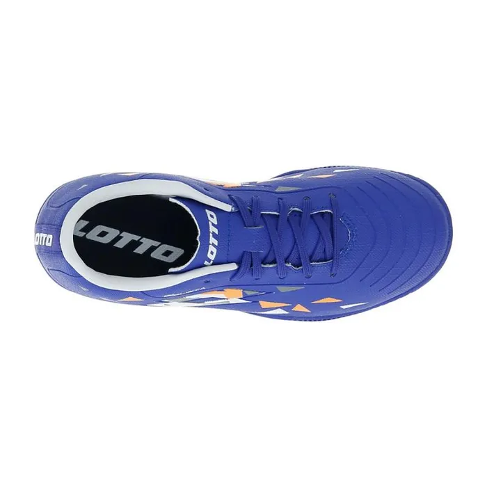 Lotto Sport Shoes ManWomanKids SOLISTA 700 V TF JR Amparo Blueall Whiteorange Beat