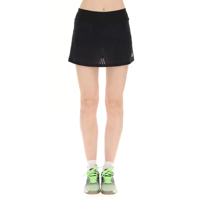 Lotto Sport Skirts and Dresses WomanMan SUPERRAPIDA W V SKIRT All Blackgreen Apple Neo
