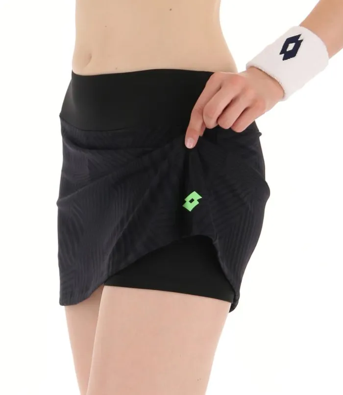 Lotto Sport Skirts and Dresses WomanMan SUPERRAPIDA W V SKIRT All Blackgreen Apple Neo Lotto Sport Skirts and Dresses WomanMan SUPERRAPIDA W V SKIRT All Blackgreen Apple Neo