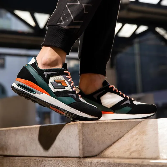 Lotto Sport Sneakers Man SYNPULSE 03993 AMF Whiteall Blacktrekking Green