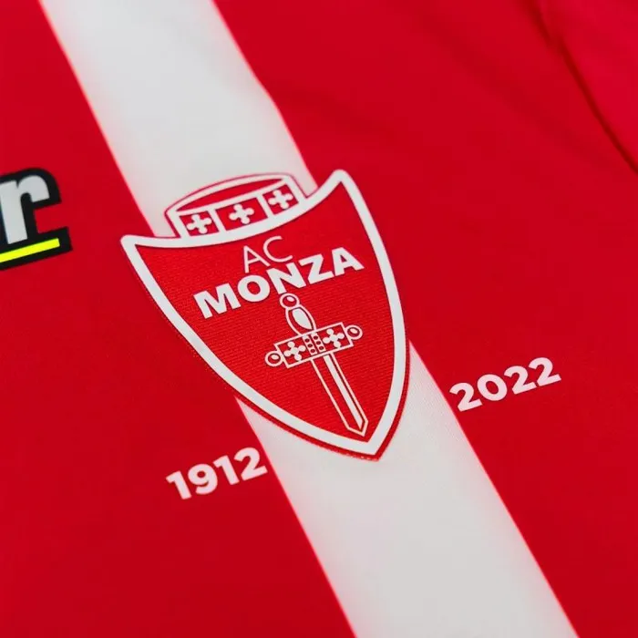 Lotto Sport Soccer Man AC Monza Home 2223 Authentic Flame Red Lotto Sport Soccer Man AC Monza Home 2223 Authentic Flame Red