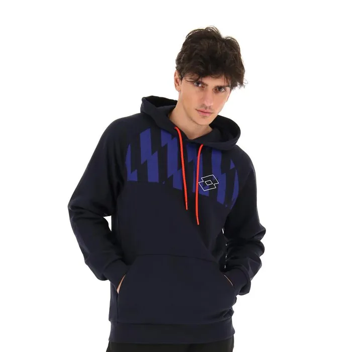 Lotto Sport Sweatshirts Man LOGO VI SWEAT HD FL Navy Blue