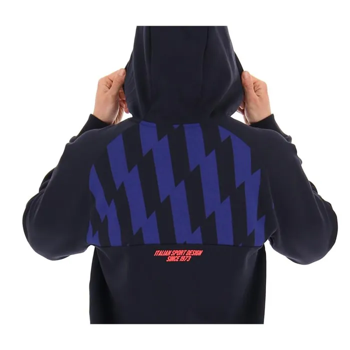 Lotto Sport Sweatshirts Man LOGO VI SWEAT HD FL Navy Blue