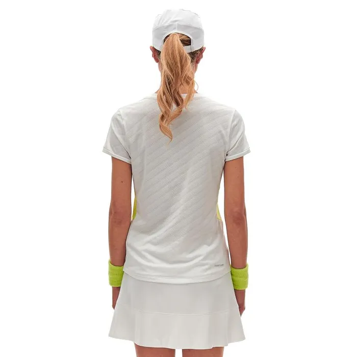 Lotto Sport TShirt WomanMan TECH W I 8211 D4 TEE Bright Whitesharp Green Lotto Sport TShirt WomanMan TECH W I 8211 D4 TEE Bright Whitesharp Green