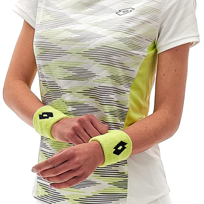 Lotto Sport TShirt WomanMan TECH W I 8211 D4 TEE Bright Whitesharp Green Lotto Sport TShirt WomanMan TECH W I 8211 D4 TEE Bright Whitesharp Green