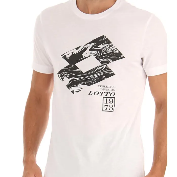 Lotto Sport TShirts Man TEE LOSANGA V Bright White Lotto Sport TShirts Man TEE LOSANGA V Bright White