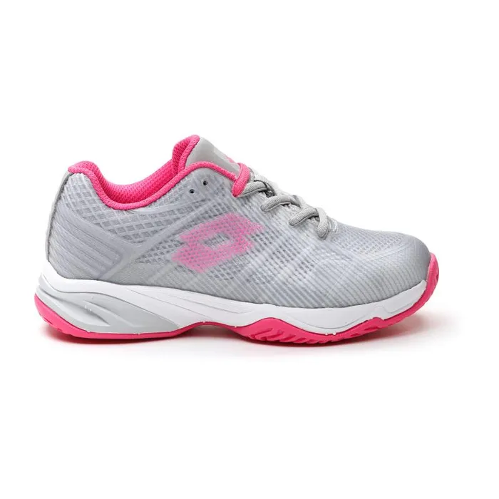 Lotto Sport Tennis and Padel KidsManWoman MIRAGE 300 III ALR JR Vapor Grayglamour Pinkall White