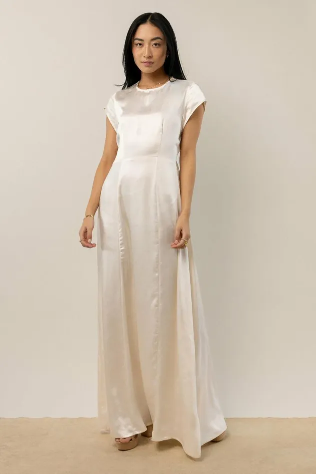Lucille Maxi Dress In Ivory 8211 FINAL SALE Ivory Women Bohme Dresses