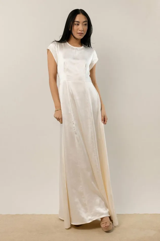 Lucille Maxi Dress In Ivory 8211 FINAL SALE Ivory Women Bohme Dresses