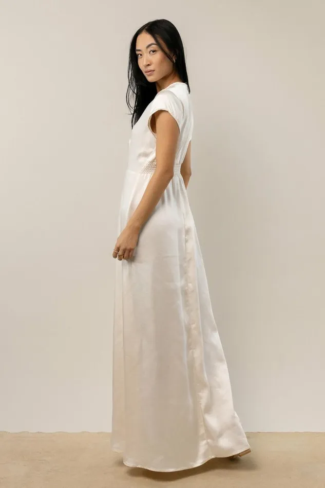 Lucille Maxi Dress In Ivory 8211 FINAL SALE Ivory Women Bohme Dresses