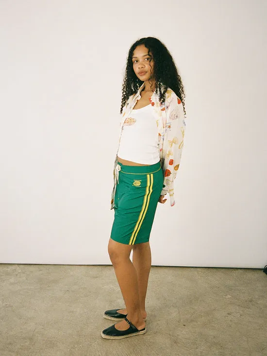 Made Some Long Shorts Green Yellow Bottoms Lisa Says Gah Women