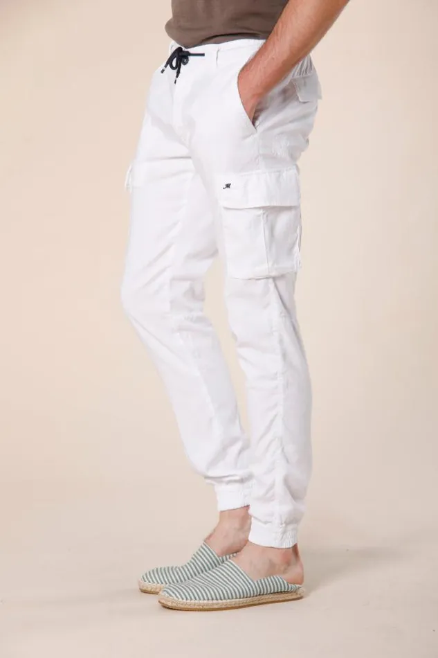 Man Chile Elax Cargo Pants In Twill With Coulisse Extra Slim Mason039s Pants