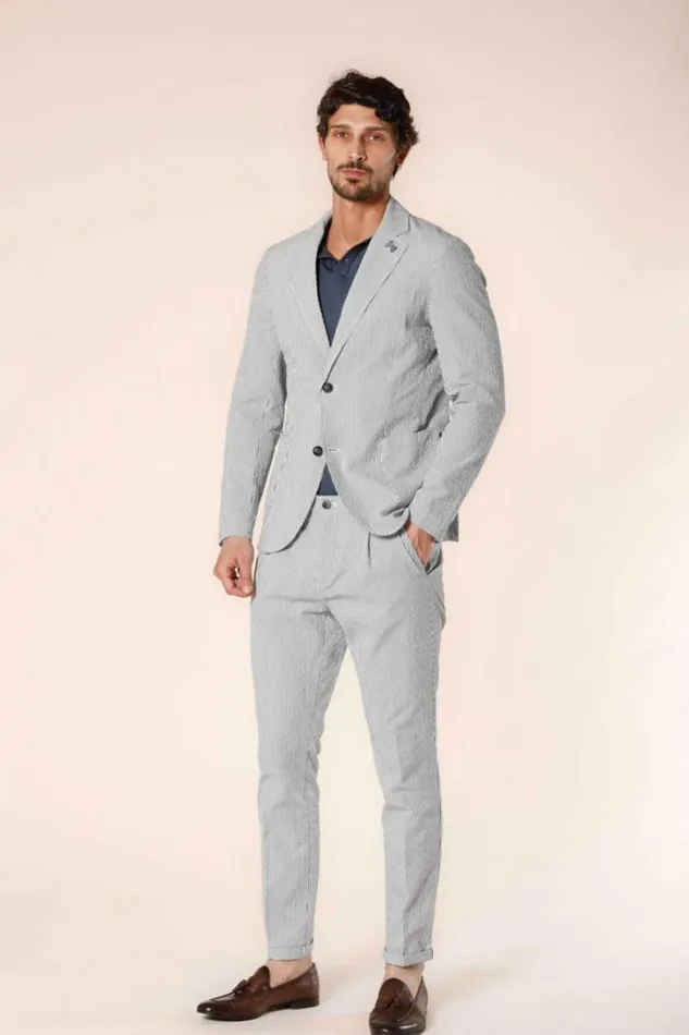 Man Da Vinci Blazer In Striped Seersucker Regular Mason039s Blazers