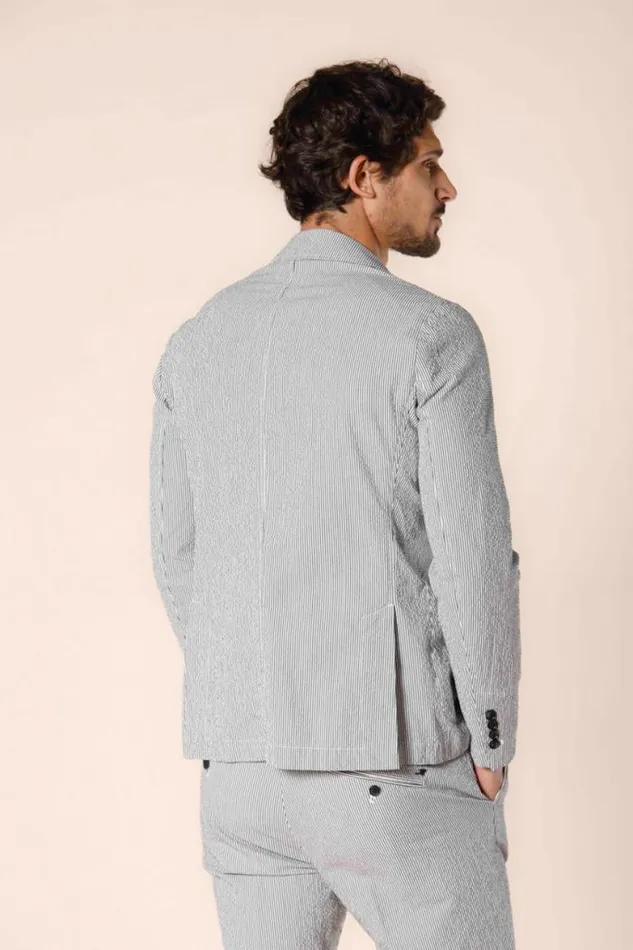 Man Da Vinci Blazer In Striped Seersucker Regular Mason039s Blazers