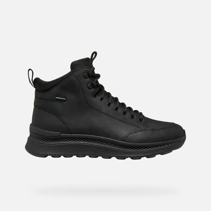 Man Geox Ankle Boots SPHERICA ACTIF X2 ABX MAN Black Mid Calf Boots Black
