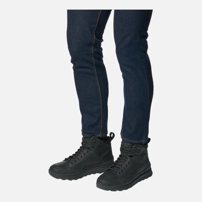 Man Geox Ankle Boots SPHERICA ACTIF X2 ABX MAN Black Mid Calf Boots Black