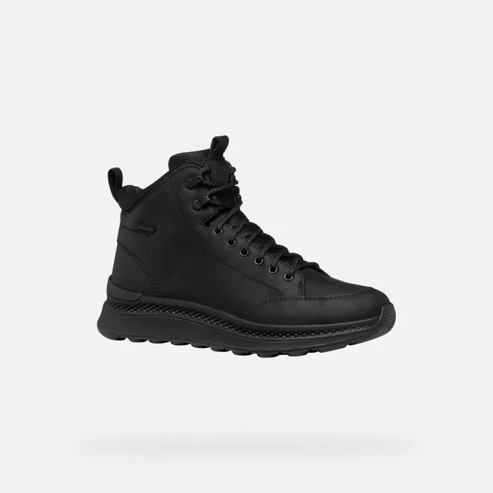 Man Geox Ankle Boots SPHERICA ACTIF X2 ABX MAN Black Mid Calf Boots Black