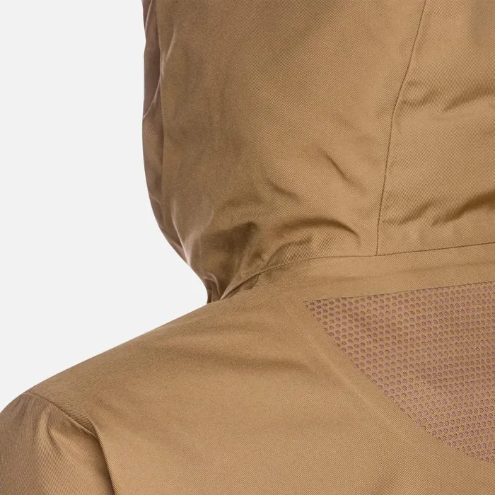 Man Geox Jackets CLINTFORD ABX MAN Hazelnut Brown Short Parka Hazelnut Brown
