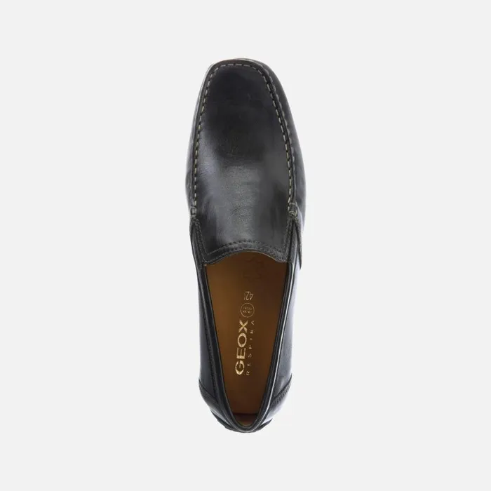 Man Geox Loafers MONER Men039s Black Leather Loafers Black
