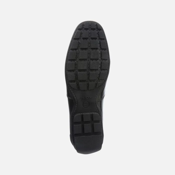 Man Geox Loafers MONER Men039s Black Leather Loafers Black