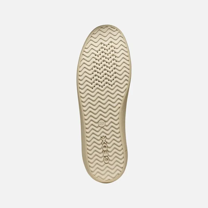 Man Geox Sneakers AFFILE MAN WhiteLight Taupe Low Top Sneakers Whitelight Taupe