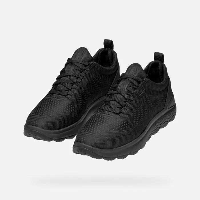 Man Geox Sneakers SPHERICA 4X4 ABX MAN Black Waterproof Trainers Black