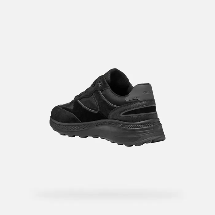 Man Geox Sneakers SPHERICA ACTIF X1 ABX MAN Black Low Top Sneakers Black