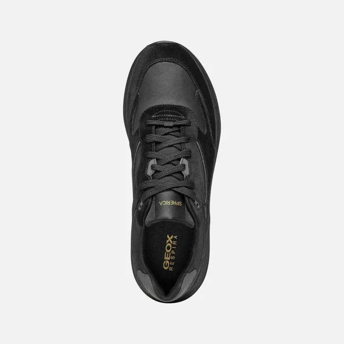Man Geox Sneakers SPHERICA ACTIF X1 ABX MAN Black Low Top Sneakers Black