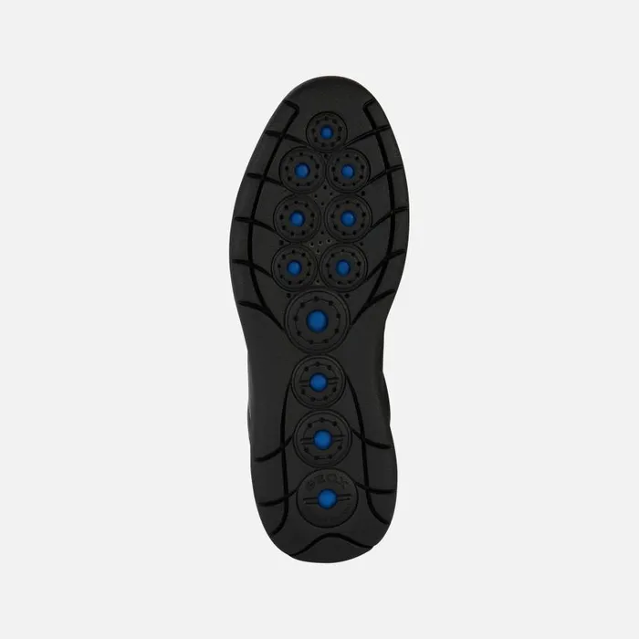 Man Geox Sneakers SPHERICA EC2 Men039s Black Leather Shoes Geox Black