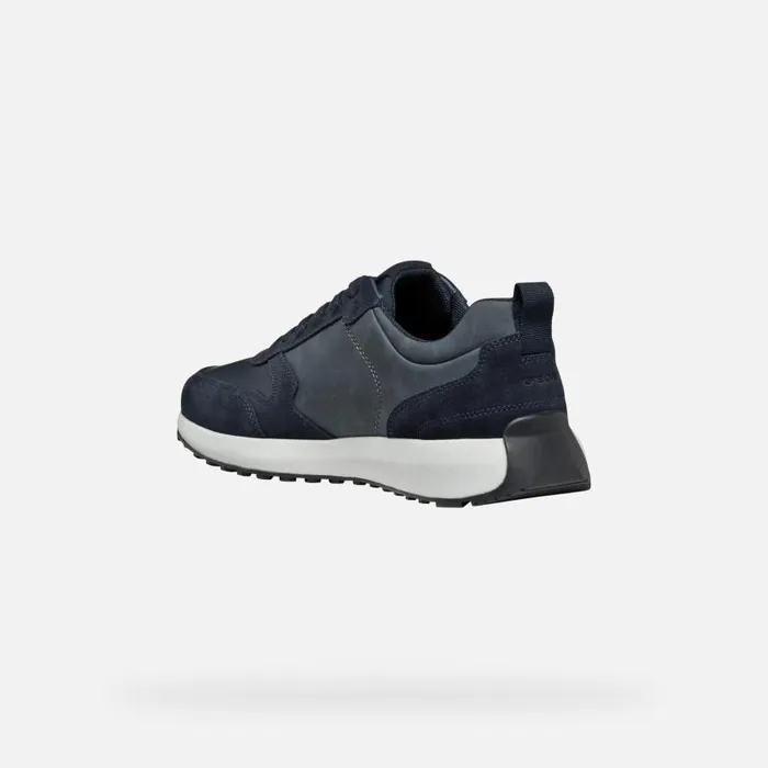 Man Geox Sneakers VOLPIANO MAN Navy Low Top Sneakers Navy