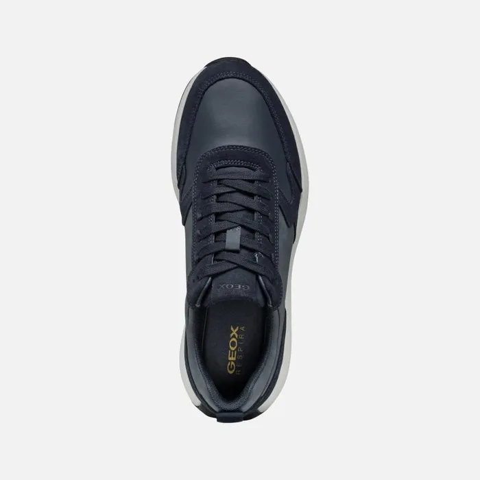 Man Geox Sneakers VOLPIANO MAN Navy Low Top Sneakers Navy