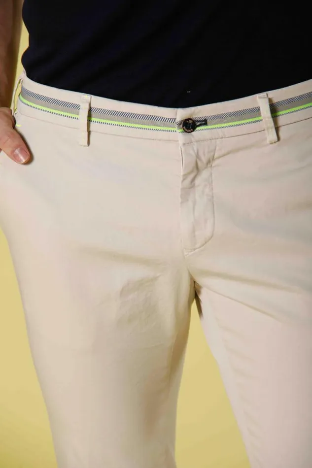 Man Milano Start Chino Pants In Stretch Satin With Ribbons Extra Slim Mason039s Pants
