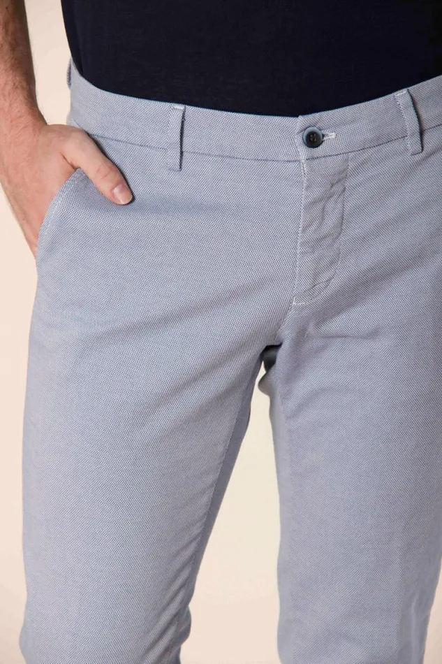 Man Milano Style Chino Pants In Cotton With Damier Pattern Extra Slim Mason039s Pants
