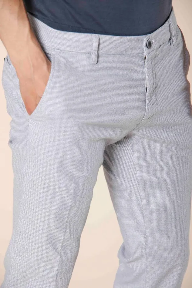 Man Milano Style Chino Pants In Cotton With Micro Print Extra Slim Mason039s Pants