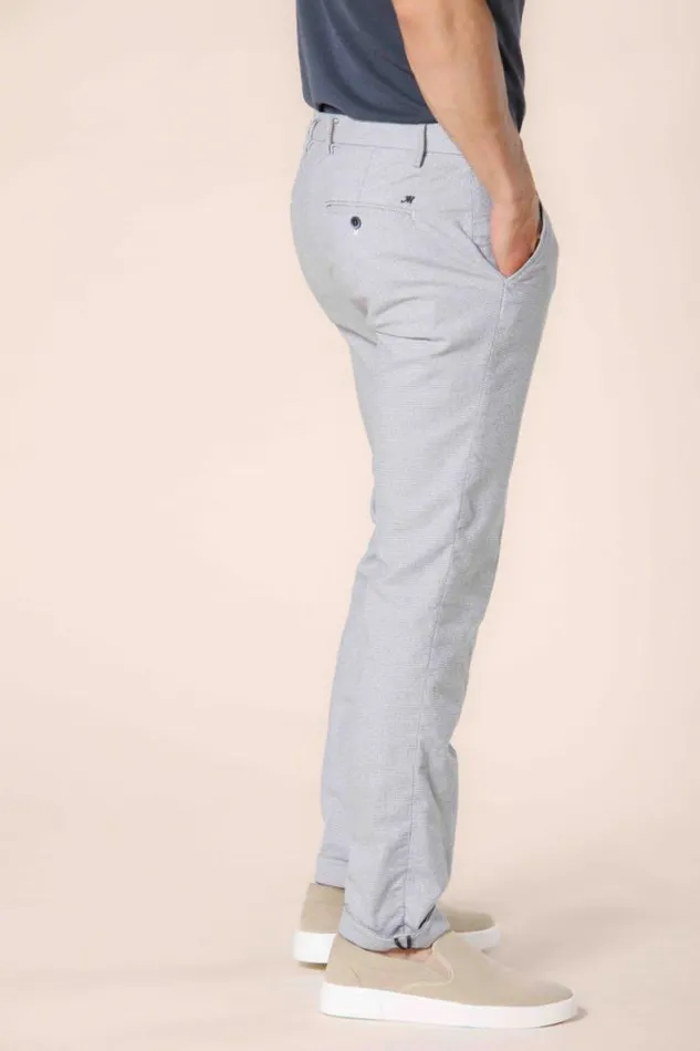 Man Milano Style Chino Pants In Cotton With Micro Print Extra Slim Mason039s Pants