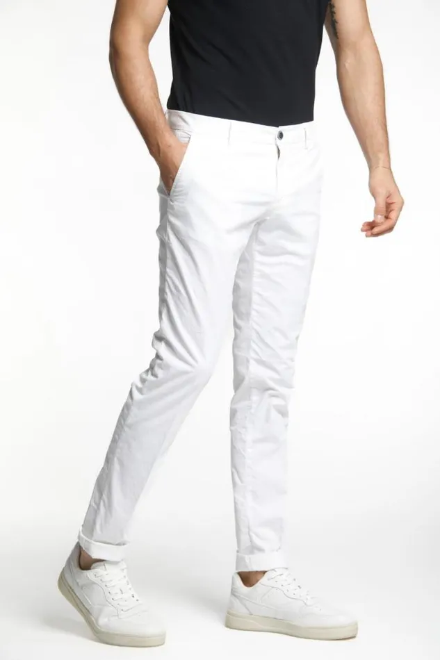 Man Milano Style Chino Pants In Stretch Gabardine Extra Slim Mason039s Pants